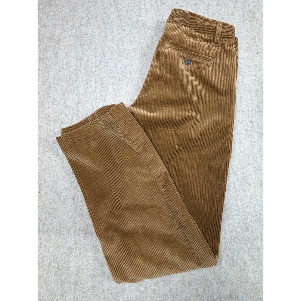 Polo Ralph Lauren Corduroy Pants Boys 12 Brown Straight Leg Adjustable Waist‎